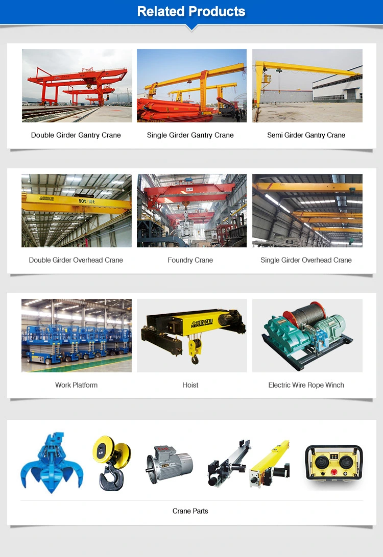 Double Rail Traveling Electric Hoist Trolley for Double Girder Crane